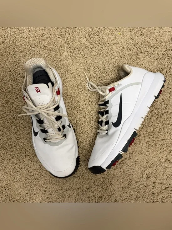 Nike Tiger Woods TW13 Men’s White Golf Shoes - Picture 2 of 11